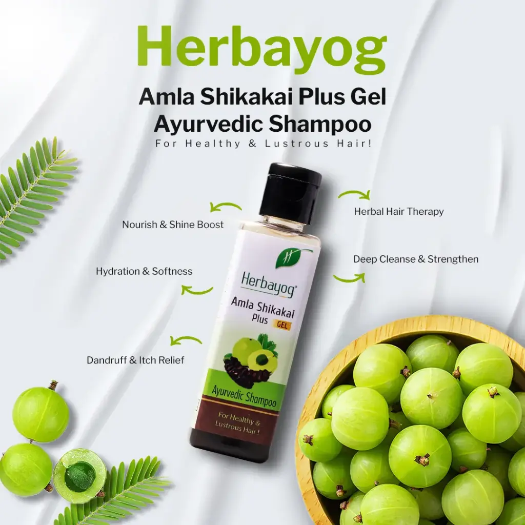 Harbayog Amla Shikakai Gel Ayurvedic Shampoo – Nature’s 4-in-1 Hair Therapy